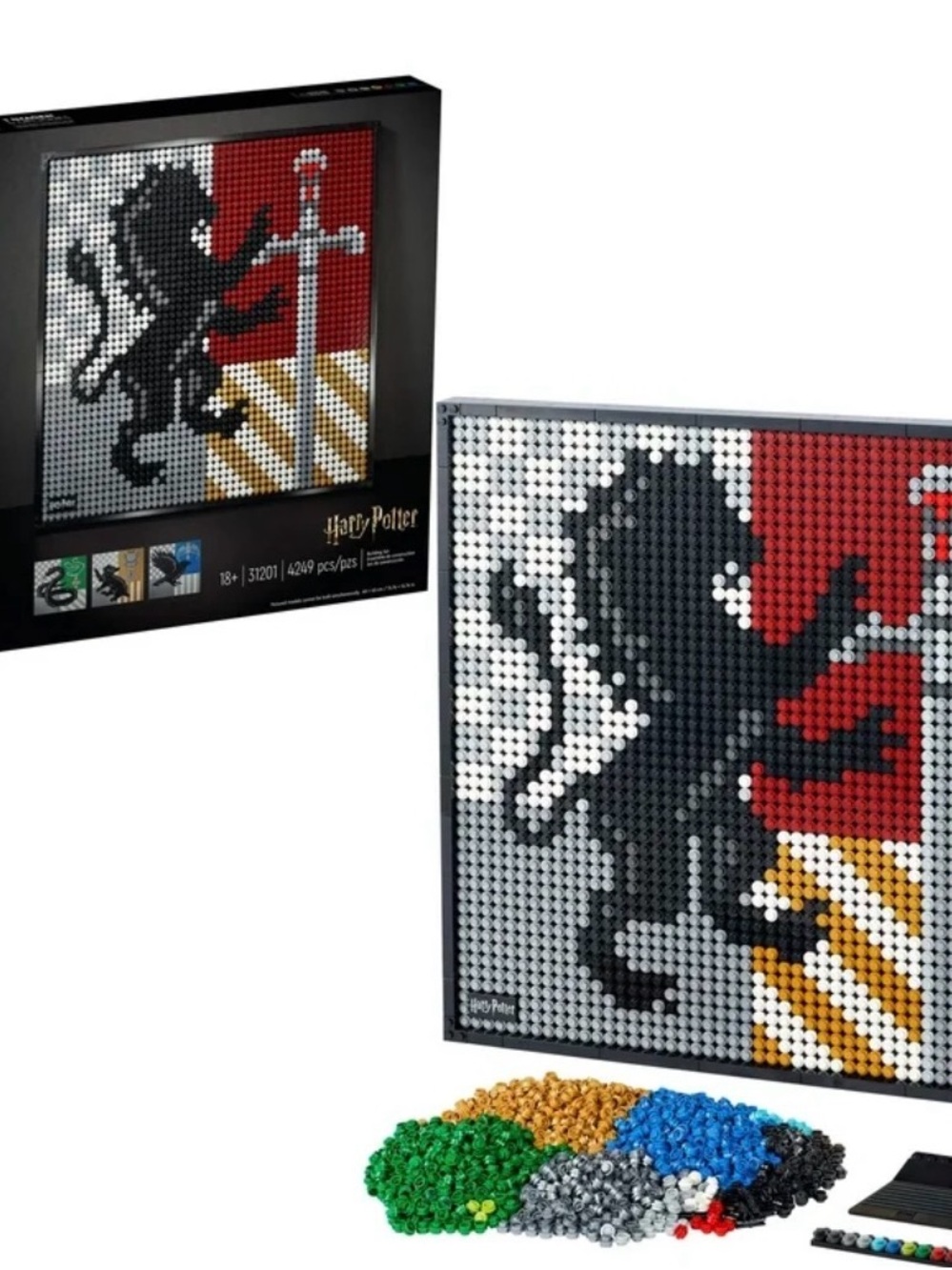 Lego Art Harry Potter Hogwarts Crest 31201 Gryffindor Lion
